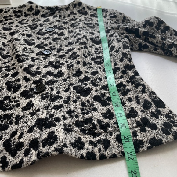 Lafayette 148 Wool Blend Textured Jacket Sz 6 Blazer Abstract Evening Holiday - Picture 11 of 13